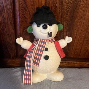 Royalty Industries Inc. 1975 Vintage Frosty The Snowman Coin Bank,good/excellent